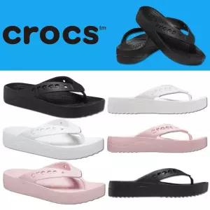 [크록스]국내매장 정품 사계절 여성 바야플랫폼 바야밴드 플립슈즈 쪼리 샌들 24SWSD208395 912219