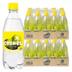 시그너스 탄산음료 레몬 500ml 40병 스파클링