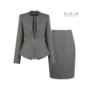 비비드시크릿가너 VIVID SET 여성 여름 노카라 정장자켓+H스커트 세트 645287