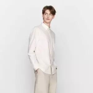 백화점 지오다노 맨즈 스트라이프 옥스포드 셔츠 045501