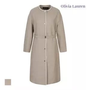 [올리비아로렌][OLIVIA LAUREN] 라운드 배색콤비 트렌치_VOREB4S2171
