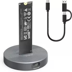 M.2 NVMe 및 SATA에서 USB C 어댑터 SSD 도킹 스테이션 SSD에서 A 타입 (M 키 B+M 키) SATA NGFF 리더 2280