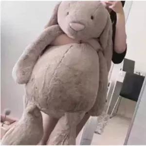 애착 토끼인형 초대형 선물 동물 부드러운 베개 쿠션 봉제인형 대형