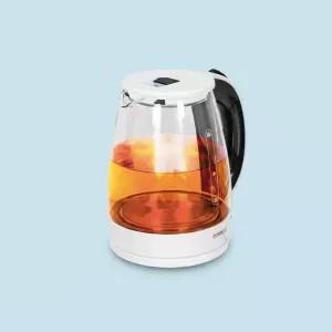 대용량 2L 강화유리 전기주전자 무선 커피포트 투명 티포트 세척 편리한 위생적인