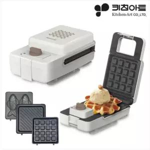 키친아트 와플메이커 붕어빵 전기 미니 와플기계 크로플 샌드위치 파니니 팬케이크 쿠키 기계 메이커 제조기 그릴 만들기 가정용 소형 얇은 작은 윤아 홍콩 간식 와플기 팬 추천