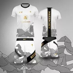 반바지 복싱 권투 쇼츠 팬츠 UFC 322 이슬람 마카체프 파이팅 나이트 챔피언 세트 MMA 팔각형 케이지 팬 기