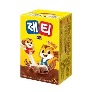 [셀러허브]동서 제티 초코렛맛 20T 딸기맛 바나나맛 네스퀵 간식 빨대 (S12879932)