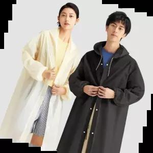 롱우비 남여공용 휴대용 스타일리쉬 레인코트 우비