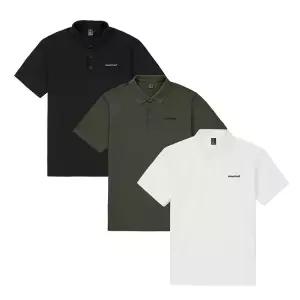 몽벨 남성 베이직 카라 반팔 티셔츠