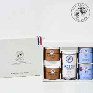 그뤼상 프리미엄 5p 선물세트 (그로스셀+플러드셀 2개+셀펑 내츄럴 2개) 소금 천일염 토판염 [원산지:프랑스]
