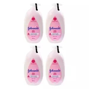 존슨즈 베이비 핑크 보습 바디 로션 500ml x 4개