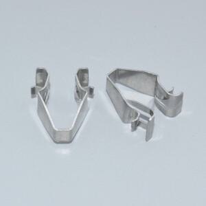 10PCS 6R0867633 자동차 차량용 호환 선바이저 화장 거울 고정 철제 클립 브래킷 폭스바겐 파사트 사지타