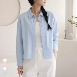 [올리비에스클로젯] 백핀턱 포인트 베이직 코튼 셔츠_O2603BL037A