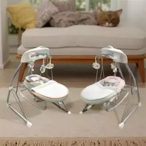 전동 바운서 아기 흔들의자 신생아 아기바운서 전동모빌