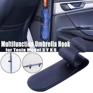 테슬라 모델 3 Y X S 차량용 다기능 우산 걸이 클립 접착식 수납 랙 액세서리