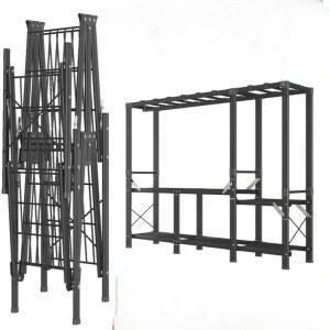 접이식 옷장 커튼식옷장 철제행거 보라색 비키니 거치형 캐비닛 깃털 폴딩 드레스룸 매장