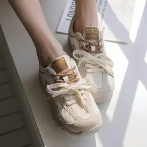 [시크폭스] 패널 배색 레이어드 스포티 스니커즈_61SO1762