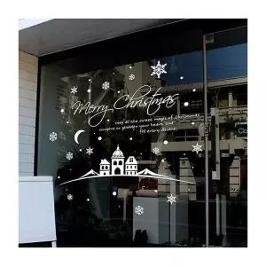 크리스마스 GI04AP39 축복마을B 화이트 유리창문 데코스티커
