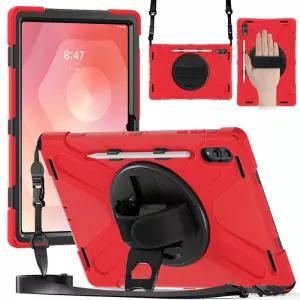 삼성 갤럭시 탭 S11 울트라 2025 SM-X930 X936 X936B 충격 방지 스탠드 케이스 어깨 스트랩 팔 밴드 아머드