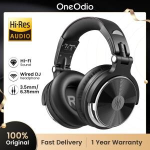 헤드셋 Oneodio Pro-10 유선 헤드폰 50mm 품질 HiFi 드라이버 스테레오 대형 스튜디오 음악 녹음 모니터링