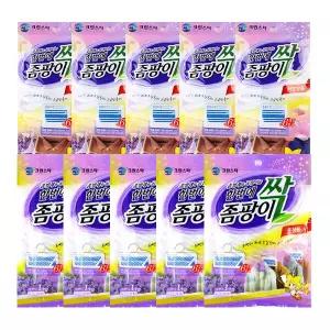 크린스타 옷장용 탈취제 좀팡이 싹 1입 5개+서랍장용 3입 5개 옷장정리 이사 방향제