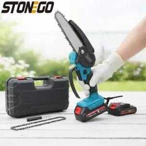 충전식 미니 전기톱 휴대용 전정 도구 4/6인치 무선 목공 절단 톱 전동 공구