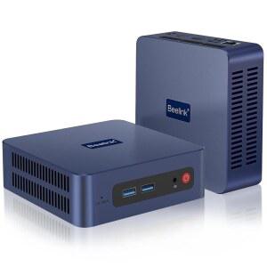 Beelink SER3 미니 PC AMD Ryzen 3 3200U (2C / 4T) 최대 3.5GHz, 16GB DDR4 2400MT /s 500GB PCIE3.0 SSD 그래픽 3코어 1200MHz, 데스크톱 컴퓨터 듀얼 HDMI 4K 디스플레이 /1000Mbps LAN /BT5.0 /USB3.2