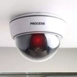 [콩심팥심]CCTV 모형 카메라 돔형 미니 돌출형 보안 감시 카메라