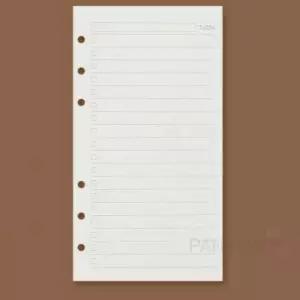 A6 6공 투두리스트 속지 180매 수첩내지 다이어리리필 바인더속지 바인더내지 수첩리필