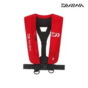 다이와정품 DF-9100 레드 자동팽창식 낚시구명조끼