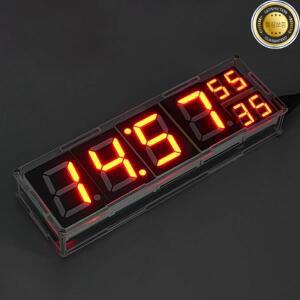 DIY 키트 전자 ESP8266 네트워크 시계 WiFi 모듈 8 비트 디지털 튜브 표시 시간 온도 알람 납땜 연습