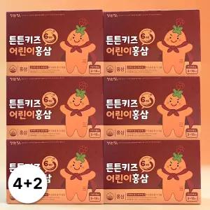 정원장 튼튼키즈 어린이 홍삼 망고맛 30포 6박스