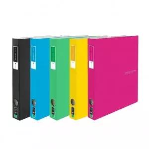 청운 칼라칩 PP바인더 3공 D링 3cm 하늘 (20개입) 서류철 문서보관