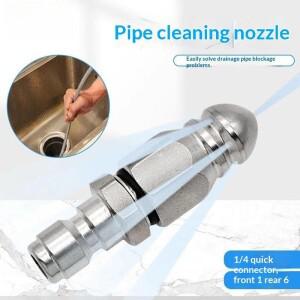 135Pcs 14 스테인레스 스틸 압력 세척기 퀵 플러그 드레인 호스 노즐 도구 워터 제트 고압 분무기