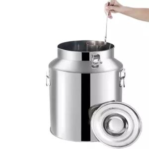 우유통 목장 발효통 드럼통 대용량 304스텐 치즈 높이 밀봉통 운반 용기