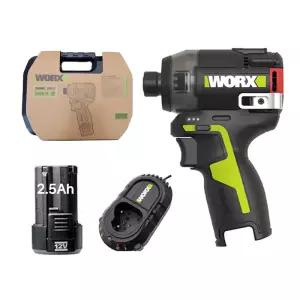 웍스 WU138.2 오일펄스 저소음 충전 임팩 드릴 12V 무선 드라이버 WORX 2.5Ah108416