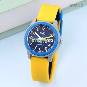 [큐앤큐] VS59J-007Y 학습에 좋은 슈퍼카 캐릭터 어린이 아동 우레탄 시계 d4