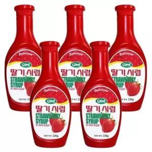 딸기시럽 530g X5