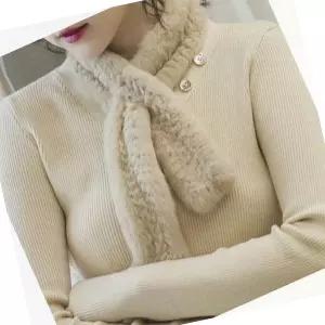 밍크 목도리 넥워머 심플 머플러 털 쁘띠 겨울