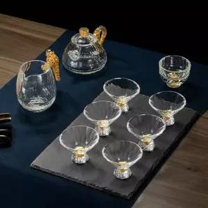 차포트 찻잔 세트 내열유리 구성