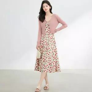 [알트베니] 라체티니트카디건+원피스