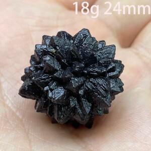 힐링소품,천연 원석천연 블랙 다이아몬드 불규칙한 예언 바위 Carbonado 크리스탈 석영 포인트 미네랄 광석