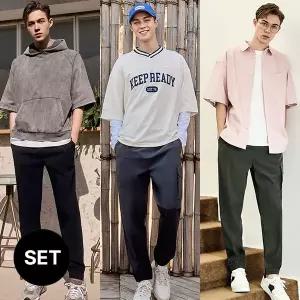 펠틱스 남성 베이직 밴딩 조거 팬츠 3종세트