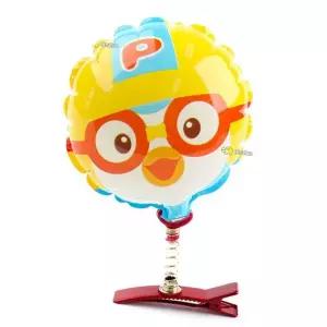 어린이 풍선 집게핀 뽀로로 1P 캐릭터 이벤트 머리핀