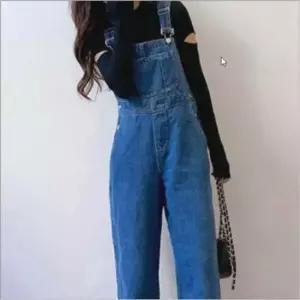 [SBD] 오버롤 바지 여자 청 점프수트 데님 멜빵