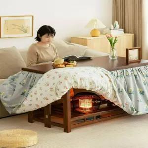 난방테이블 입식 코타츠 테이블 난로 일본식 온열 책상