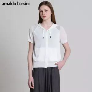 아날도바시니 비스코스 썸머쟈가드 후드 반팔가디건