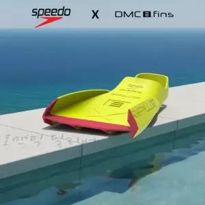 스피도 디엠씨 오리발 리펠로 숏 핀 수영 옐로우 레드 Speedo DMC Repellor107461