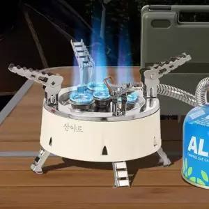 캠핑버너 강염스토브 캠핑가스버너 해바라기 휴대용 미니그리들 스토브