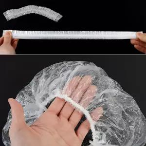 일회용 비닐 헤어캡 헤어 봉투 샤워 모자 캡 방수 미용 용품 뷰티 스파 세척 샴푸 샌드위치